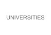 UNIVERSITIES